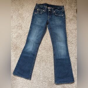 True Religion Women's Medium Blue Flare Jeans
